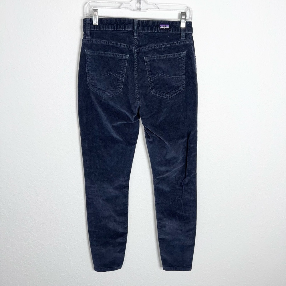 Patagonia Corduroy Skinny Pants Women’s size 28 Blue Organic Cotton High Rise HH - Picture 2 of 8